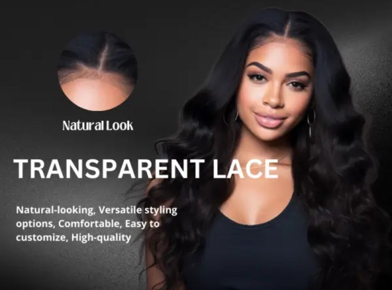 Transparent lace wigs