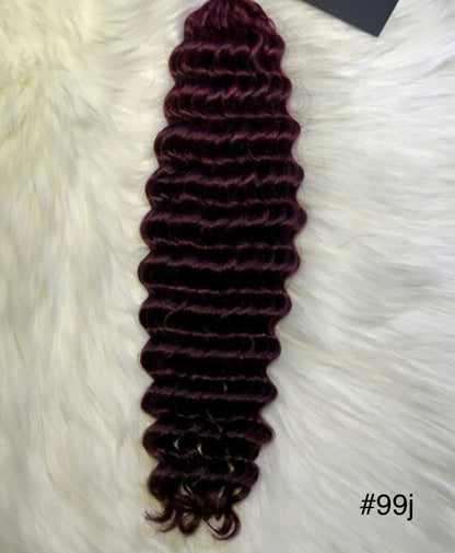 Deep Wave Human Hair Extensions for Braiding