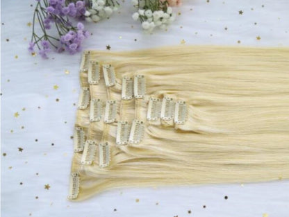 #613 blonde Clip-ins