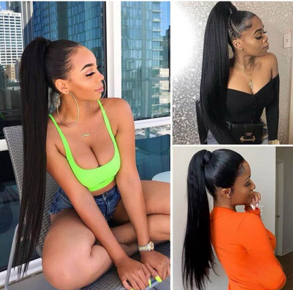 Straight-Ponytail hair extensions